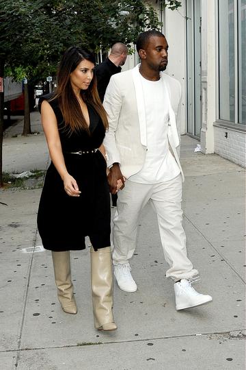Kanye West and Kim Kardashian Went Shopping