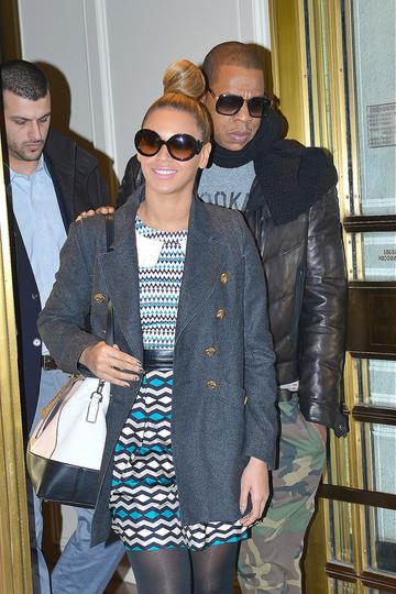 Beyonce and Jay-Z are seen leaving Bergdorf Goodman