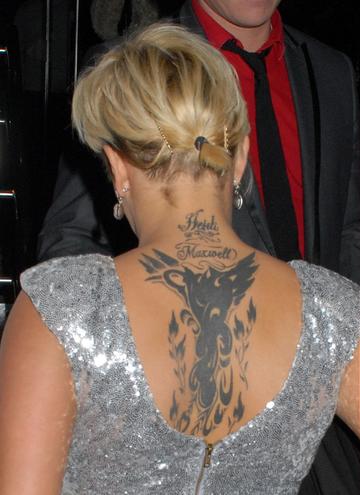 Celebs with Tattoos on their back