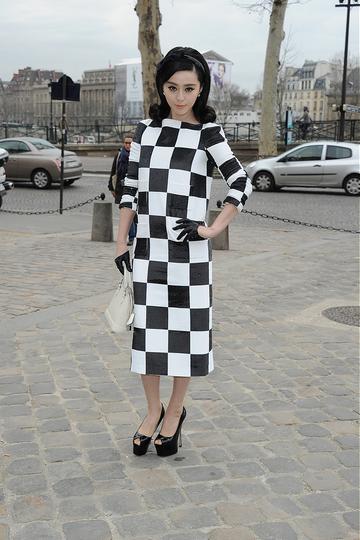 Arrivals at Paris Fashion Week Louis Vuitton