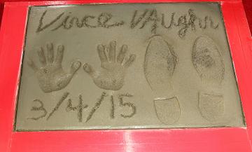 Vince Vaughn Handprints and Footprints Ceremony