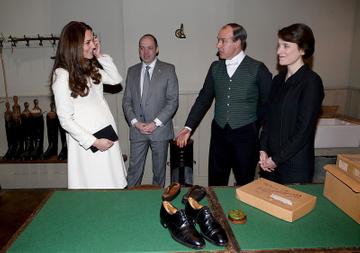 Kate Middleton visits the set of Downton Abbey at Ealing Studios