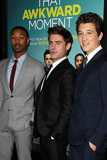 Zac Efron at That Awkward Moment premiere with Miles Teller, Imogen Poots, Ashley Tisdale & more