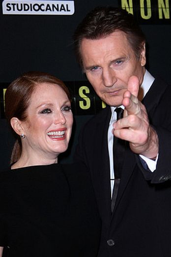 Non-Stop Paris premiere with Liam Neeson, Michelle Dockery & Julianne Moore
