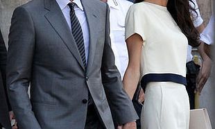 George Clooney and Amal Alamuddin after their marriage civil ceremony in Venice