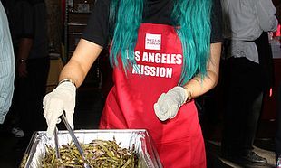 2014 LA Mission's Annual Thanksgiving For The Homeless