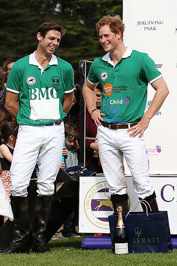 Prince Harry plays at the Maserati Jerudong Park Trophy