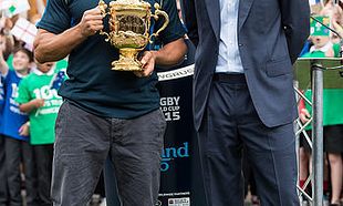 Prince Harry Launches The Rugby World Cup Trophy Tour