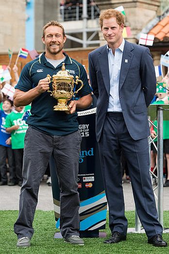 Prince Harry Launches The Rugby World Cup Trophy Tour