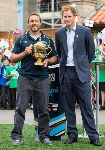 Prince Harry Launches The Rugby World Cup Trophy Tour