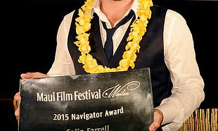 Colin Farrell receives the 2015 Maui Film Festival Navigator Award