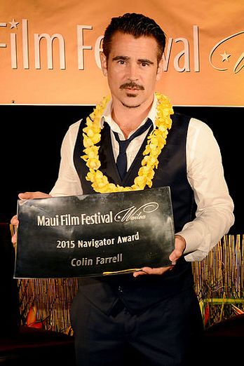 Colin Farrell receives the 2015 Maui Film Festival Navigator Award