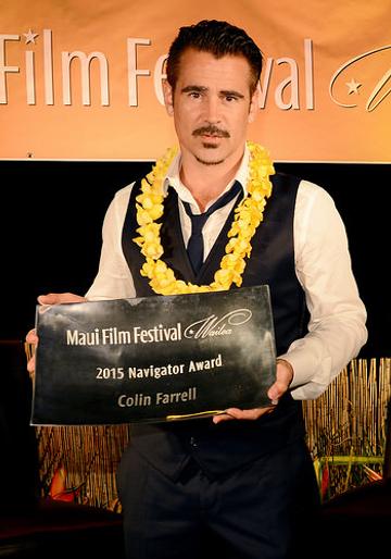 Colin Farrell receives the 2015 Maui Film Festival Navigator Award