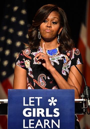Michelle Obama in London promoting her 'Let Girls Learn' Initiative