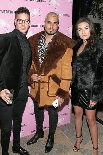 Love Island's Montana Brown and Scott Thomas at PrettyLittleThing's Party