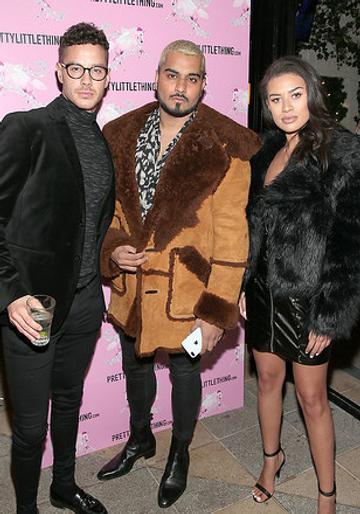 Love Island's Montana Brown and Scott Thomas at PrettyLittleThing's Party