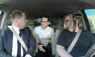 Watch: James Corden carpooled with Chewbacca Mom on his show last night Watch: James Corden carpooled with Chewbacca Mom on his show last night