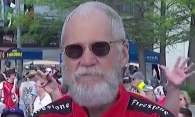 Watch: David Letterman continues to celebrate retirement by being drunk at Indianapolis 500