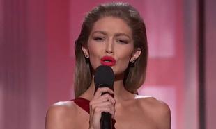 Gigi Hadid had to apologise for that Melania Trump impression at the AMAs Gigi Hadid had to apologise for that Melania Trump impression at the AMAs