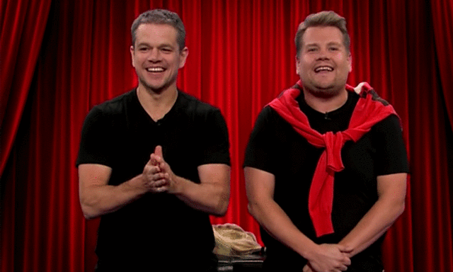Watch: Matt Damon plays out his entire career in 8 minutes on Corden's Late Late Show