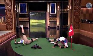 Watch: Today, Cameron Diaz is mostly enjoying a game of 'roller golf' with Jimmy Fallon Watch: Today, Cameron Diaz is mostly enjoying a game of 'roller golf' with Jimmy Fallon