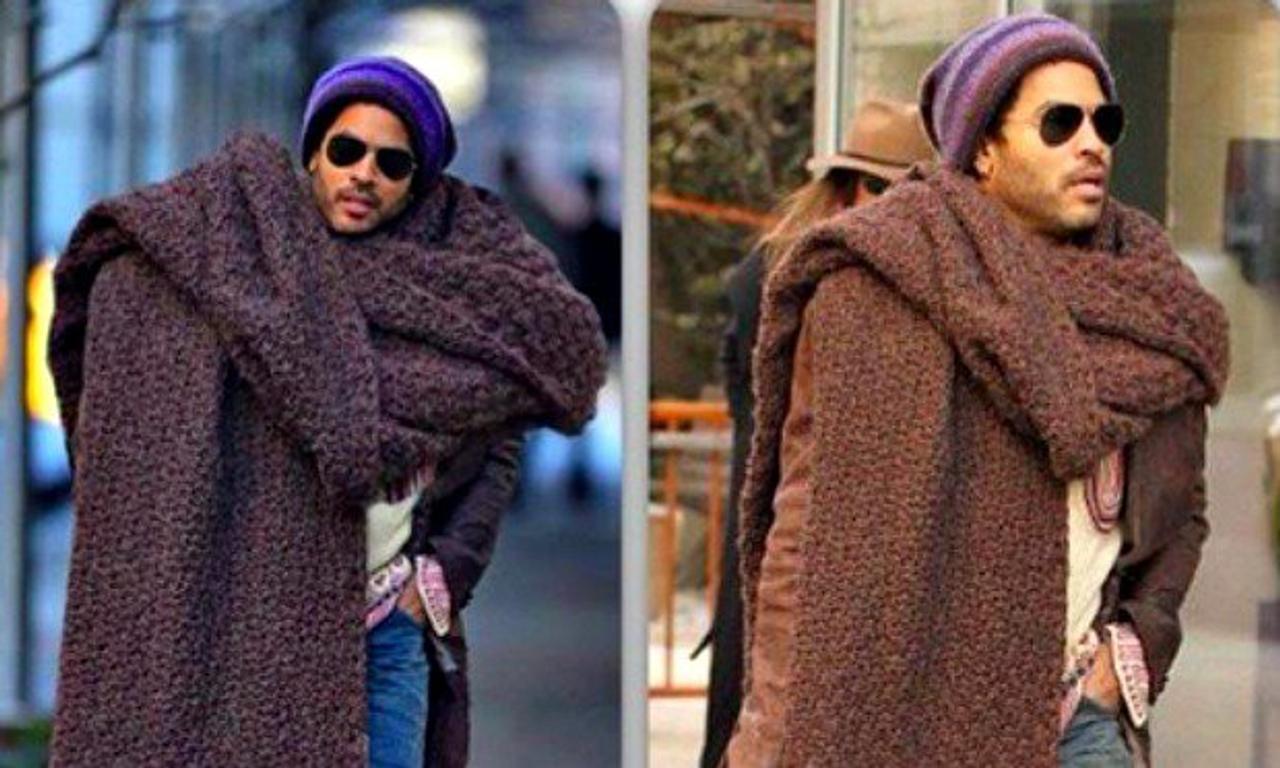 One Memorable Look: The Scarf Mr Lenny Kravitz “Cannot Escape