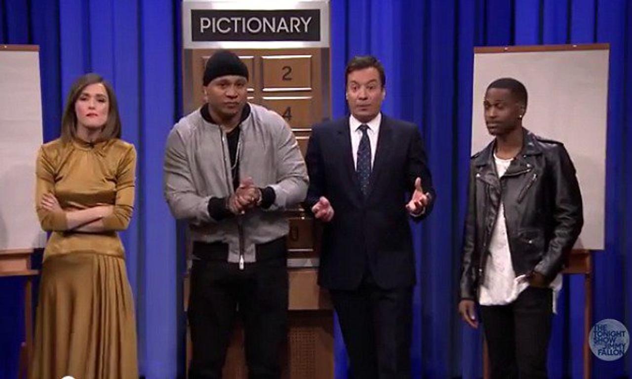 Watch Fallon Plays Pictionary With Rose Byrne Ll Cool J And Big Sean They All Seem Really Into It 0021