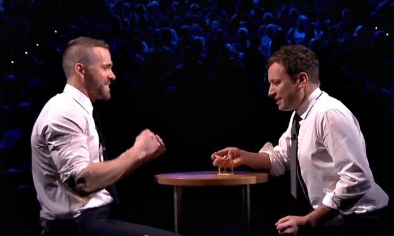 Watch Jimmy Fallon And A Newly Shorn Ryan Reynolds Play Egg Russian Roulette 