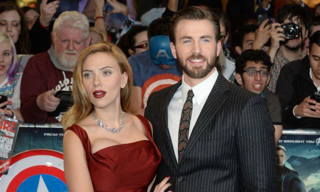 Is Scarlett Johansson's Westwood dress housing twins? Certainly looks ...