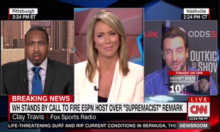 Watch: Fox Sports pundit says on live TV that he only believes in ''the First Amendment and boobs'' Watch: Fox Sports pundit says on live TV that he only believes in ''the First Amendment and boobs''