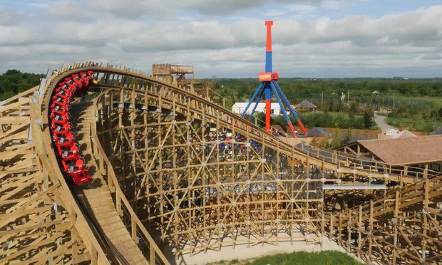 Watch Amazing drone footage from the Tayto Park Cu Chulainn