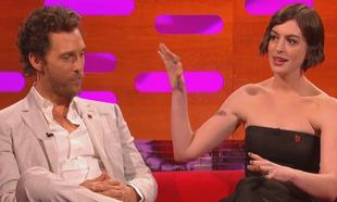 Watch: Anne Hathaway predicted Matthew McConaughey's Oscar... for Magic Mike? Watch: Anne Hathaway predicted Matthew McConaughey's Oscar... for Magic Mike?