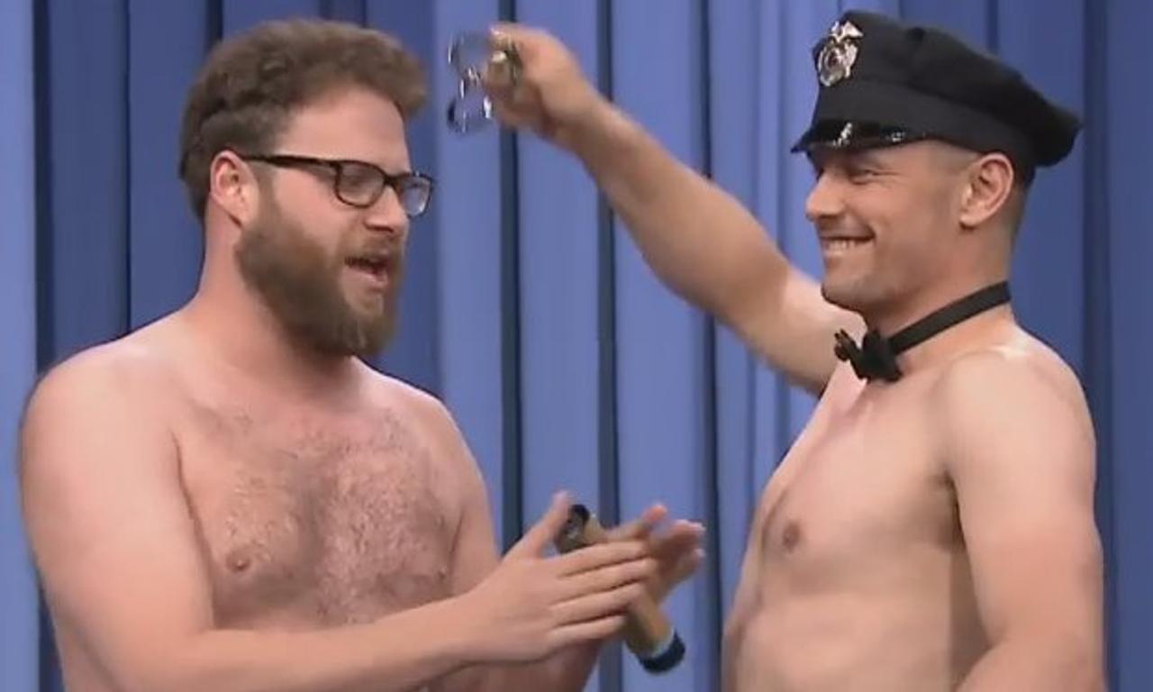Watch Seth Rogen And James Franco Get Naked For Jimmy Fallons 40th Birthday 3729
