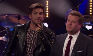 Watch: Adam Lambert has a sing-off with James Corden in Queen 'frontman battle' Watch: Adam Lambert has a sing-off with James Corden in Queen 'frontman battle'