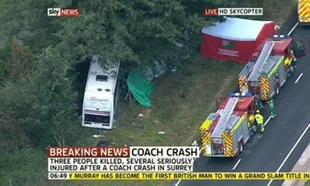 Three dead after coach returning from Bestival crashes