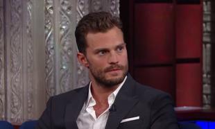 Watch: Jamie Dornan being a handsome devil on The Late Show with Stephen Colbert