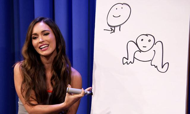Watch Megan Fox Plays Pictionary With Nick Cannon Wiz Khalifa And Jimmy Fallon