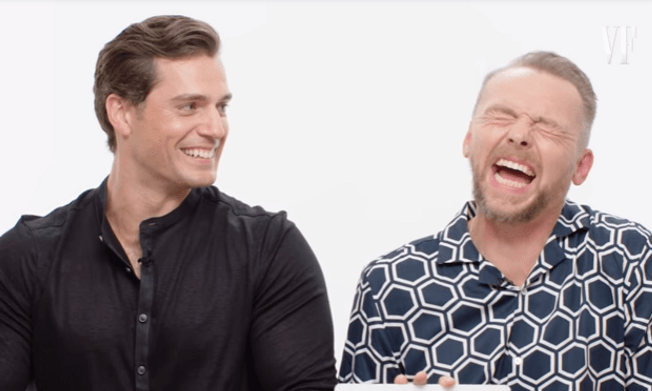 Henry Cavill and Simon Pegg teaching English slang is a joy