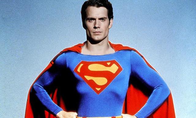 Superman: Henry Cavill dons Christopher Reeve suit in test shot