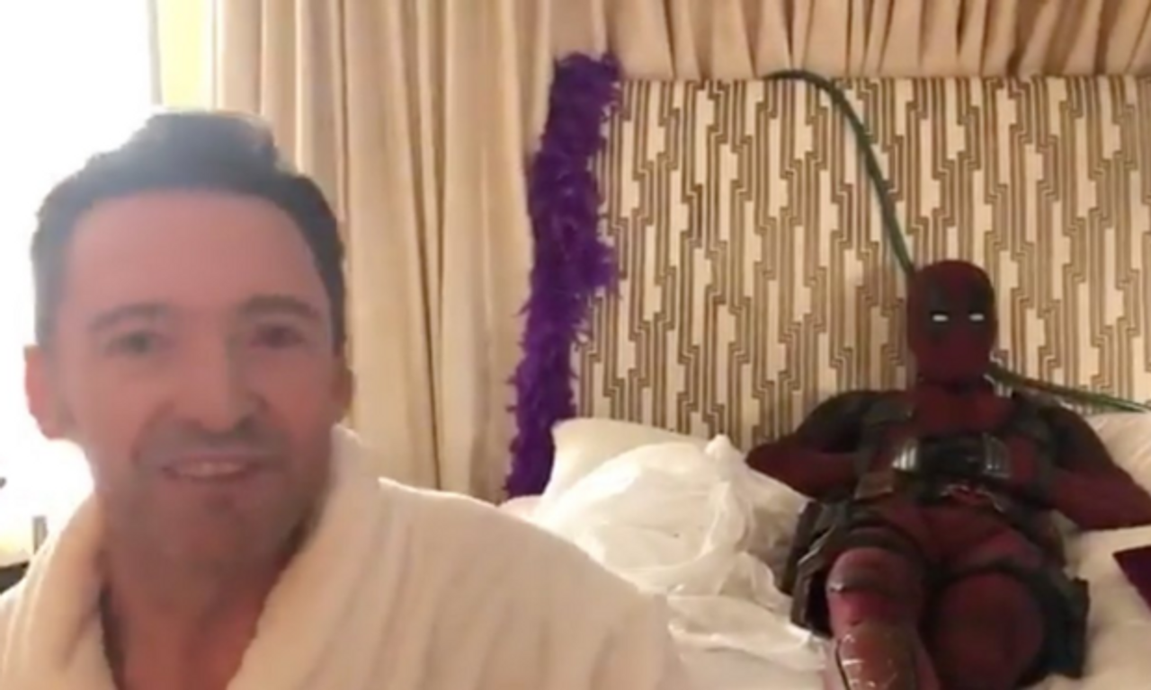 Watch Deadpool Crashing Hugh Jackmans Birthday Message Is The Best Thing Youll See All Weekend 