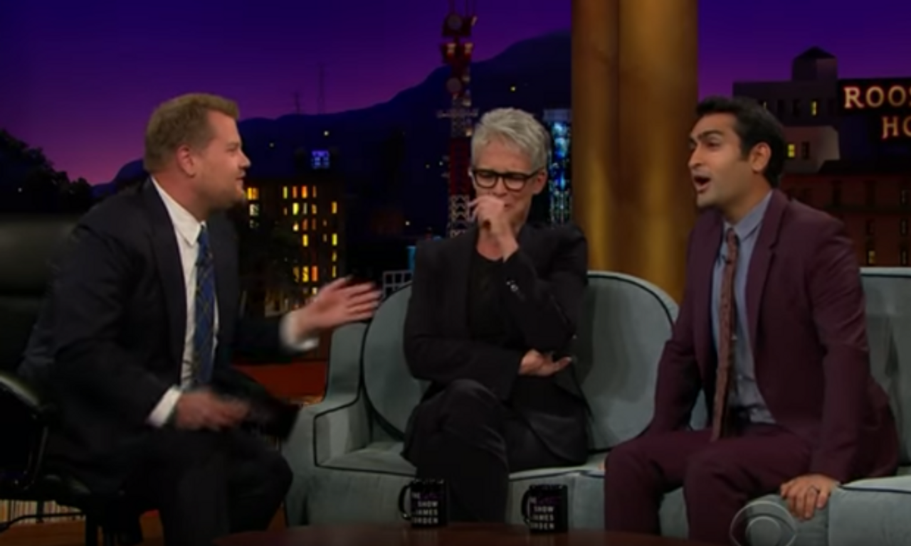 Watch: Jamie Lee Curtis cringes as they talk about that True Lies scene on  James Corden
