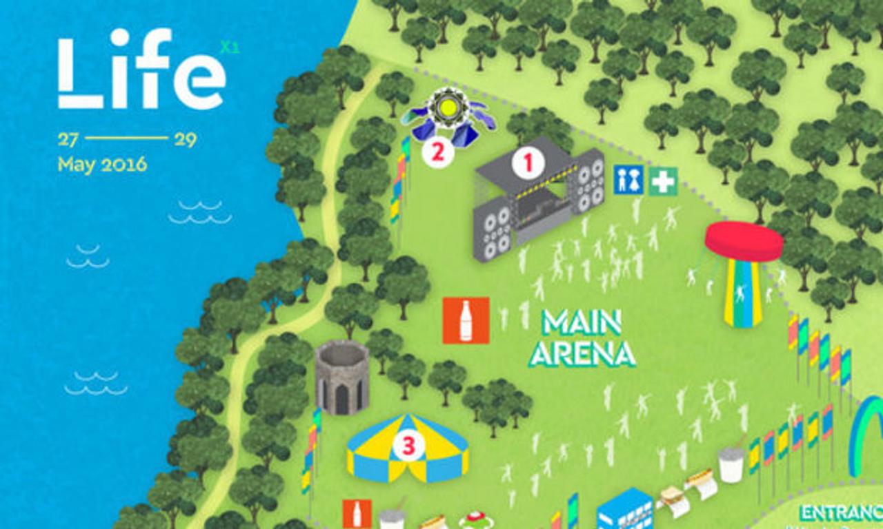 Heading to Life festival this weekend? Get the stage times and site map here