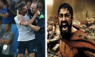 PIC: Gerard Butler has gone ahead and jumped on Ireland's Euro 2016 bandwagon PIC: Gerard Butler has gone ahead and jumped on Ireland's Euro 2016 bandwagon