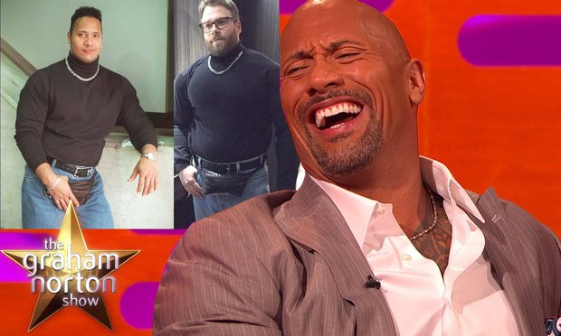 dwayne johnson roll neck