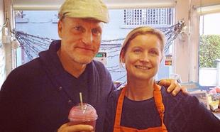 Pic: Woody Harrelson hanging out in a juice bar in Dalkey Pic: Woody Harrelson hanging out in a juice bar in Dalkey