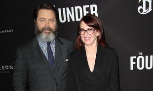 Watch: Nick Offerman and Megan Mullally dress as Sonny and Cher but not how you expect Watch: Nick Offerman and Megan Mullally dress as Sonny and Cher but not how you expect