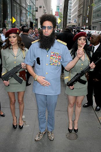 Sacha Baron Cohen arrives in style