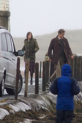 Nicole Kidman on the set of 'The Railway Man'