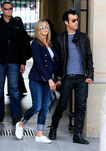 Jennifer Aniston and her boyfriend Justin Theroux
