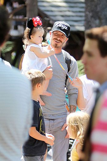 The Beckham's in Disneyland